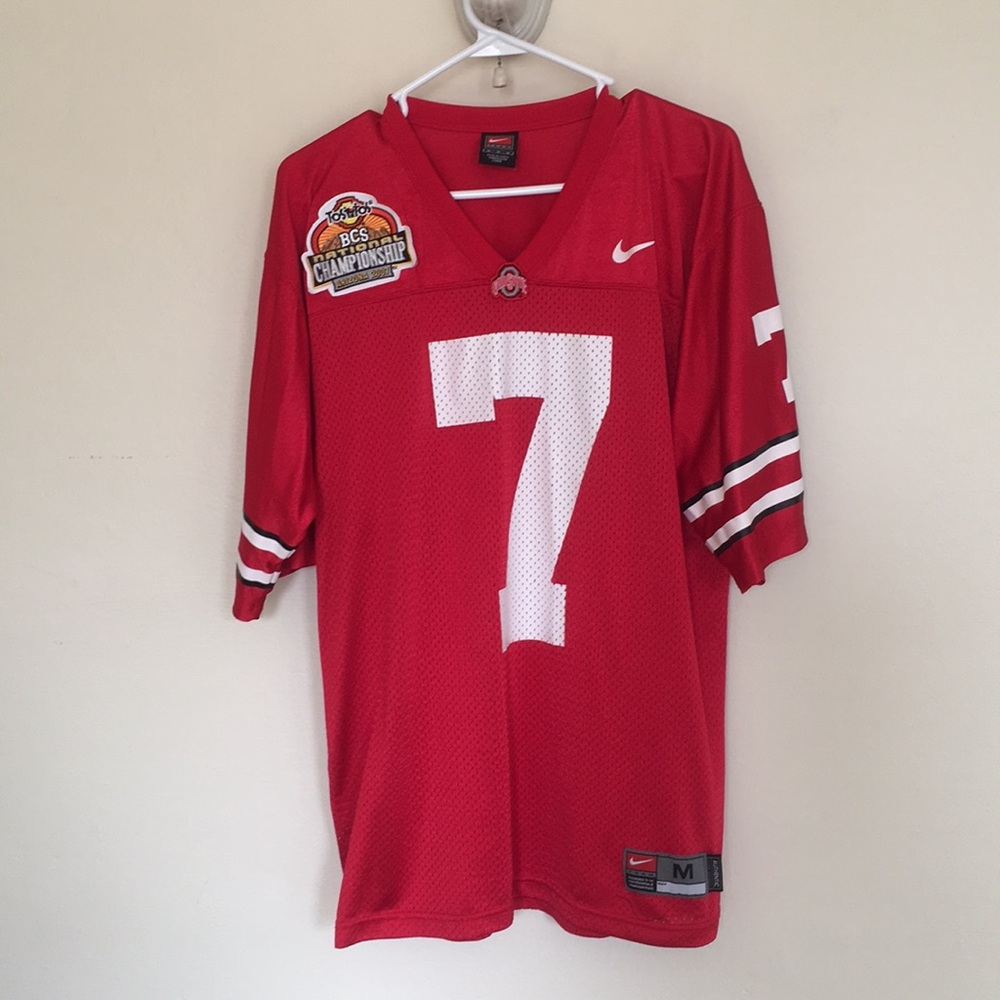 Ohio State red #7 football jersey